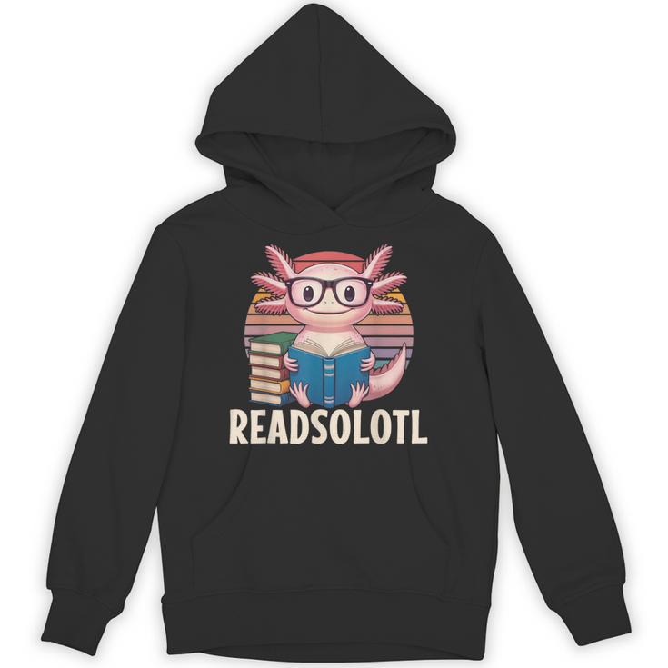 Readsolotl Axolotl Reading Book Lover Kawaii Bookworms Unisex Hoodie