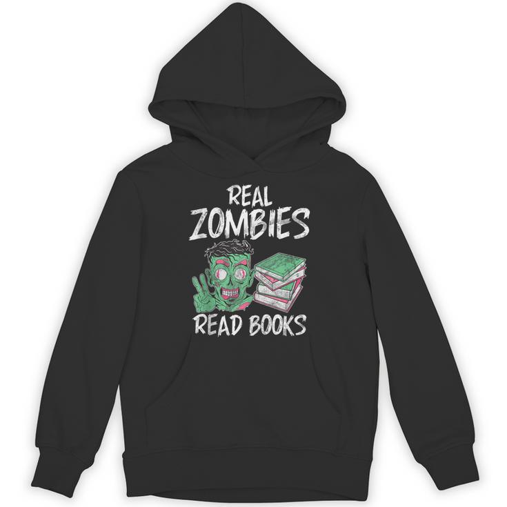 Real Zombies Read Books Zombie Unisex Hoodie