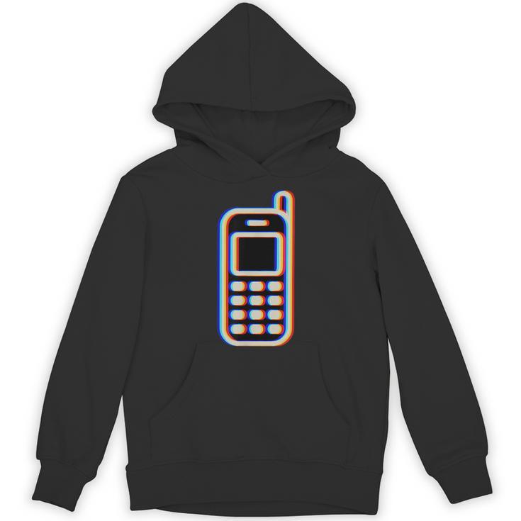 Retro Cell Vintage Mobile Phone 90s Nostalgia Vaporwave Fun Unisex Hoodie