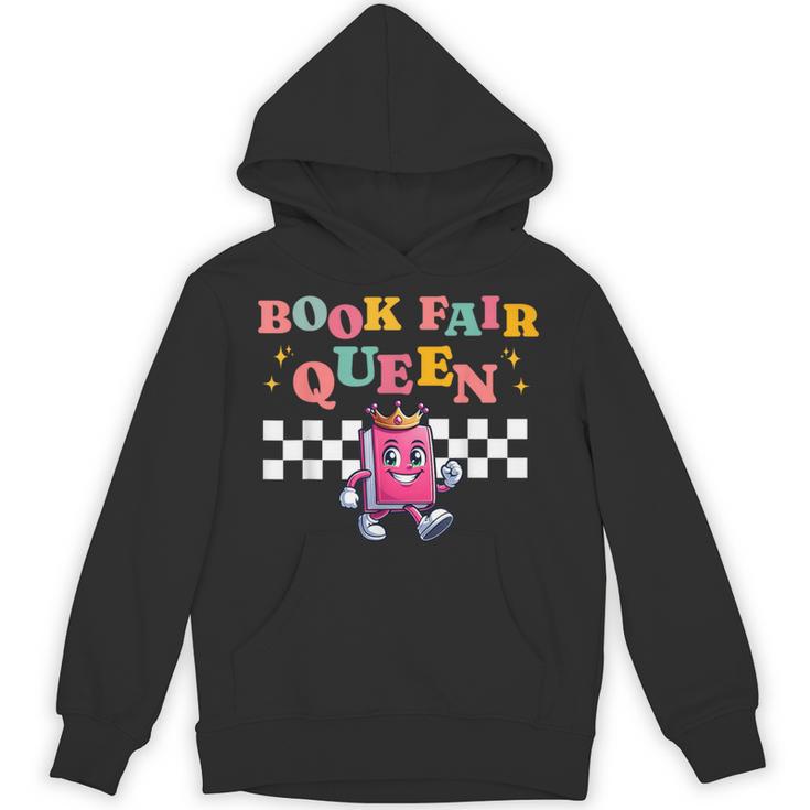 Retro Library Book Fair Queen School Reading Girls Women's Unisex Hoodie
