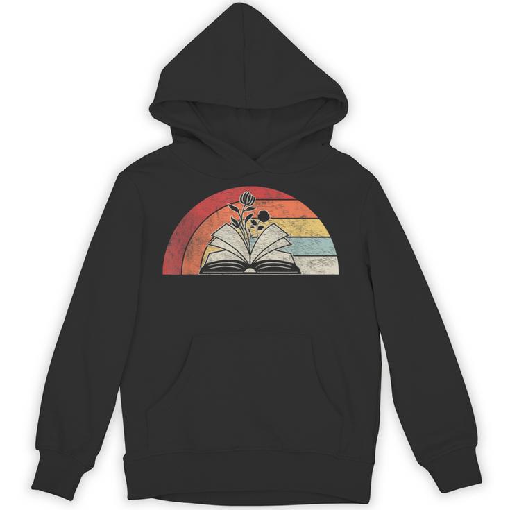 Retro Vintage Wildflowers Book Shirt Book Lover Unisex Hoodie
