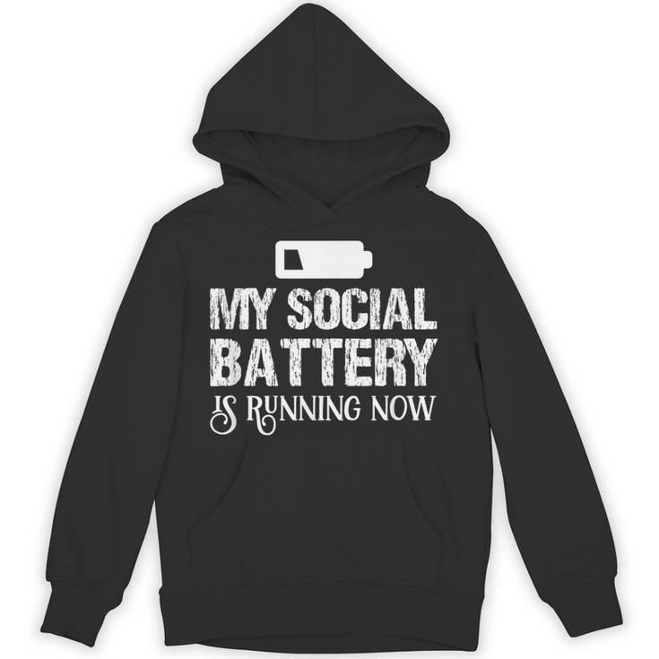 Sarcastic Anti Low Social Battery Social Introvert Unisex Hoodie
