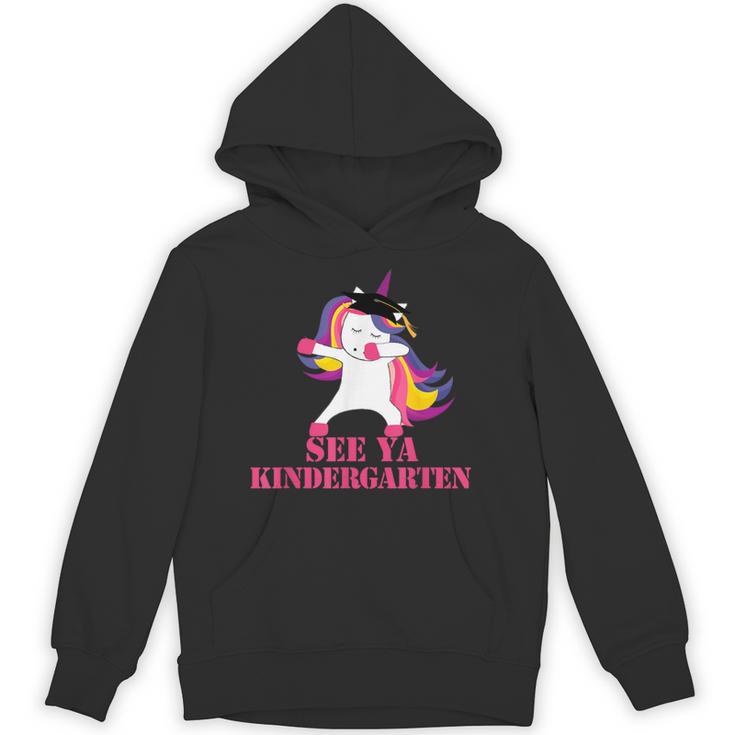 See Ya Kindergarten DABBING Unicorn Graduation Meme Unisex Hoodie
