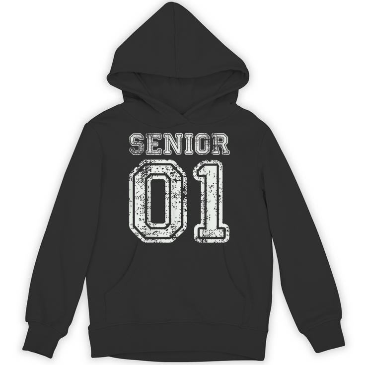 Senior 01 Class Of 2001 Retro College High School Graduation Unisex Hoodie