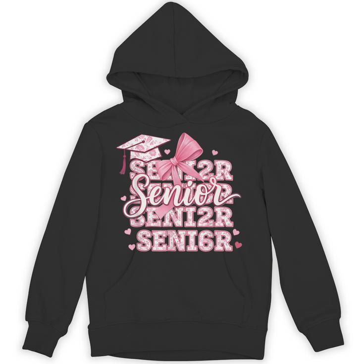 Senior 2026 Class Of 2026 Cute Coquette Pink Bow Graduation Unisex Hoodie