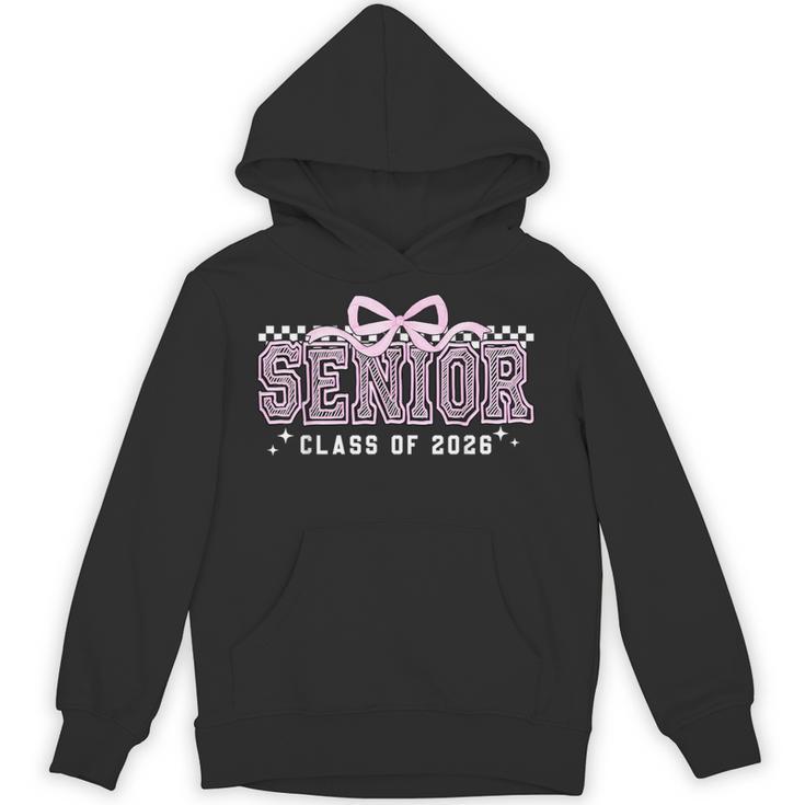 Senior 2026 Coquette Bow Class Of 2026 Graduation Graduate Unisex Hoodie