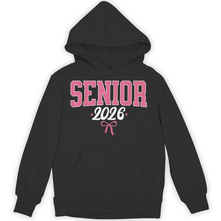 Senior 2026 Pink Coquette Bow Class Of 2026 Graduation Women Unisex Hoodie