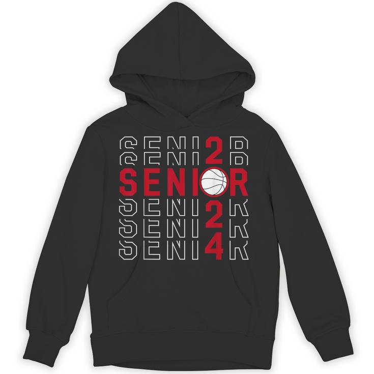 Senior Class Of 2024 Graduation 2024 Maroon Basketball Unisex Hoodie