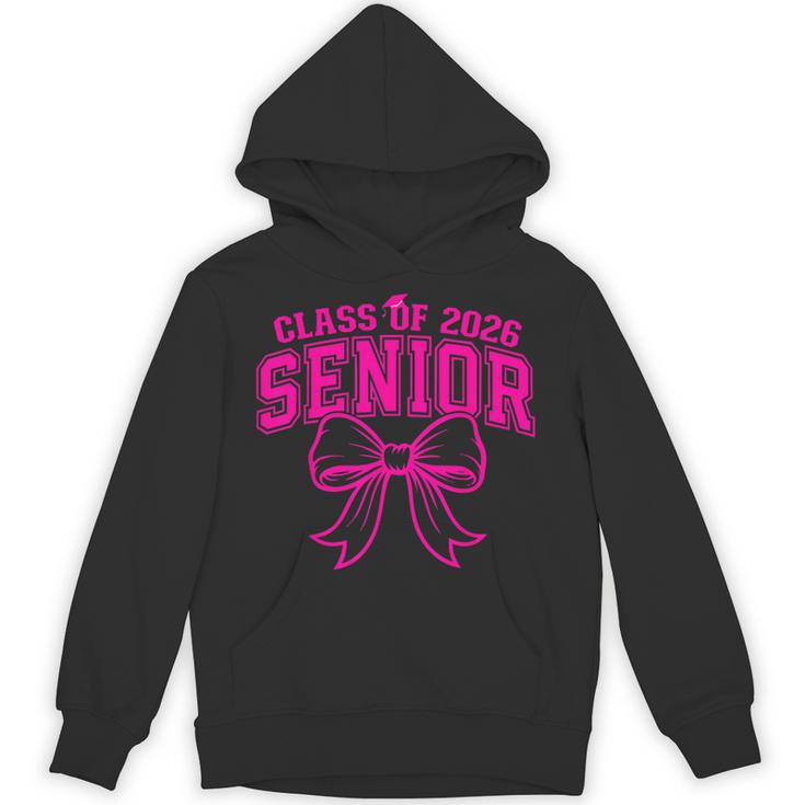 Senior Class Of 2026 Coquette Pink Bow Graduation 2026 Unisex Hoodie