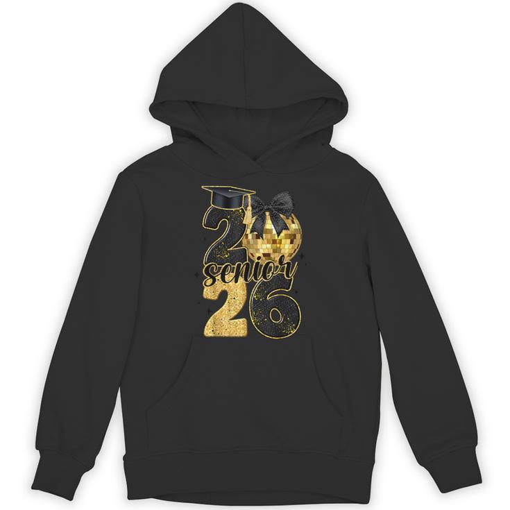 Senior Class Of 2026 Senior Girl Graduation Cap Coquette Bow Unisex Hoodie