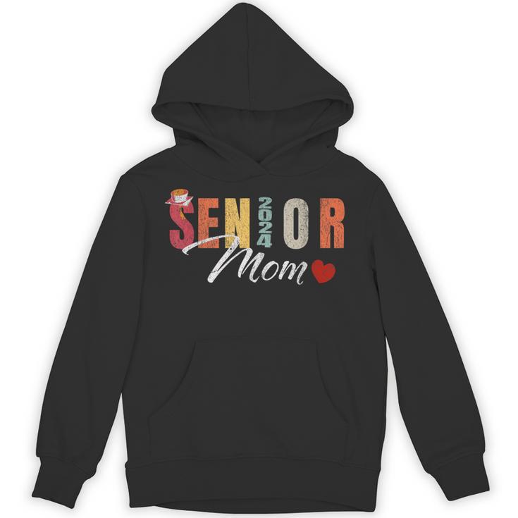 Senior Mom 2024 Graduation Heart Class Of 2024 Unisex Hoodie