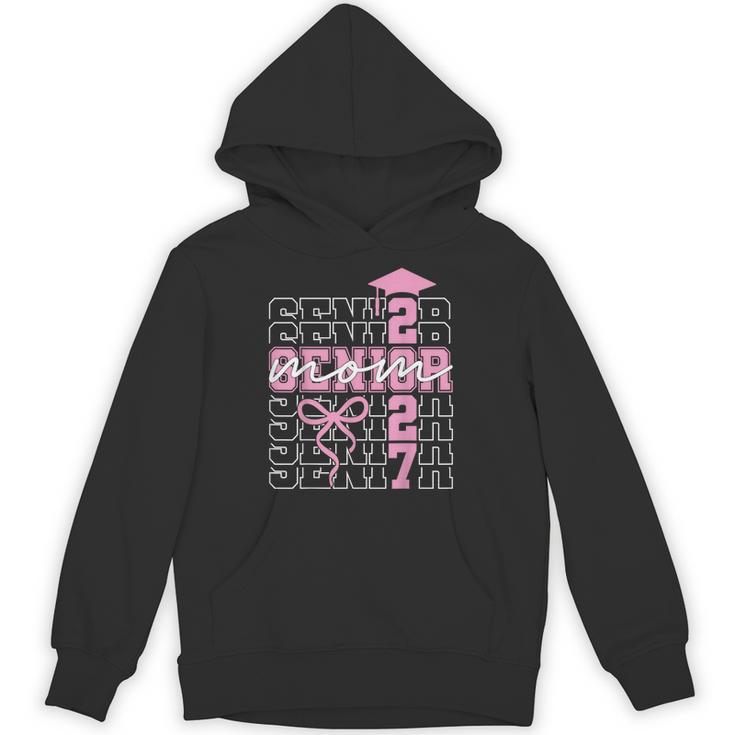 Senior Mom 2027 Class Of 2027 Coquette Bow Graduation 2027 Unisex Hoodie