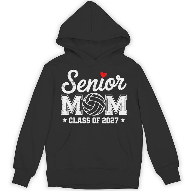 Senior Volleyball Mom Class Of 2027 Graduation Graduate Unisex Hoodie