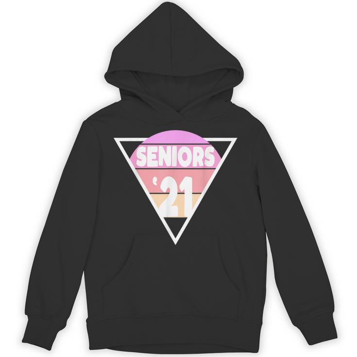 Seniors 2021 For Her Him Retro 21 Graduation Class Unisex Hoodie