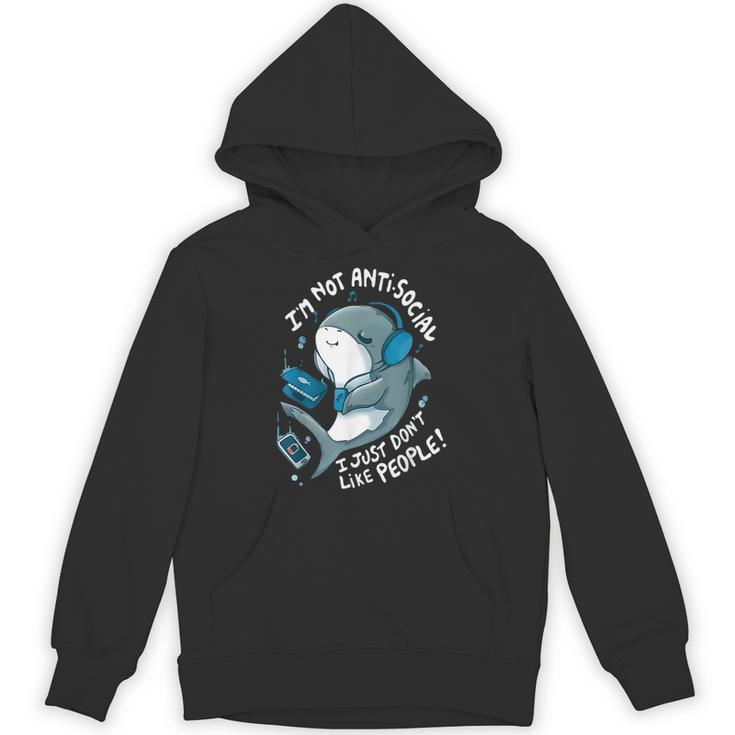 Shark Don’t Like People Antisocial Introvert Unisex Hoodie