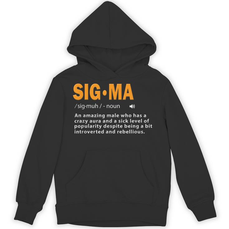 Sigma Male Definition Crazy Aura Lone Wolf Introvert Unisex Hoodie