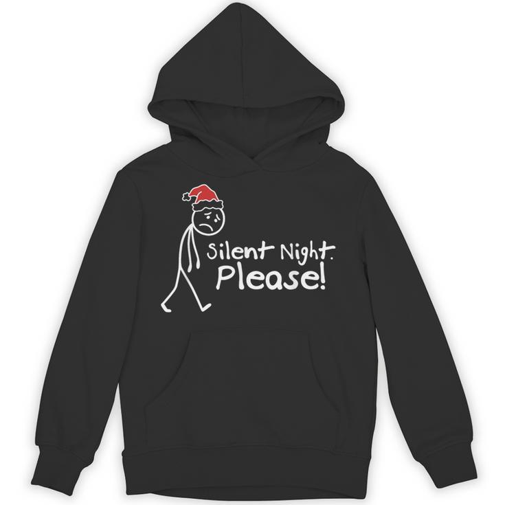 Silent Night Please Christmas Introvert Unisex Hoodie