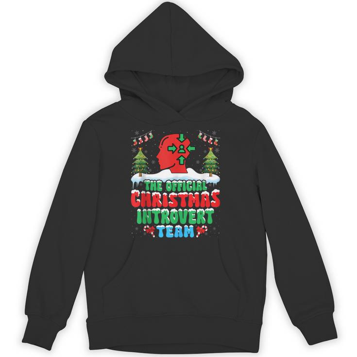 Snow Christmas Introvert Team Introverted Introvert Xmas Unisex Hoodie