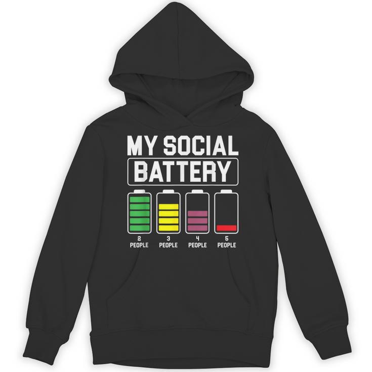 My Social Battery Introverted Low Energy Antisocial Unisex Hoodie