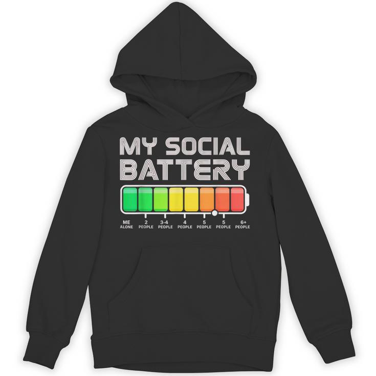 Social Battery Low Energy Antisocial Introvert Unisex Hoodie