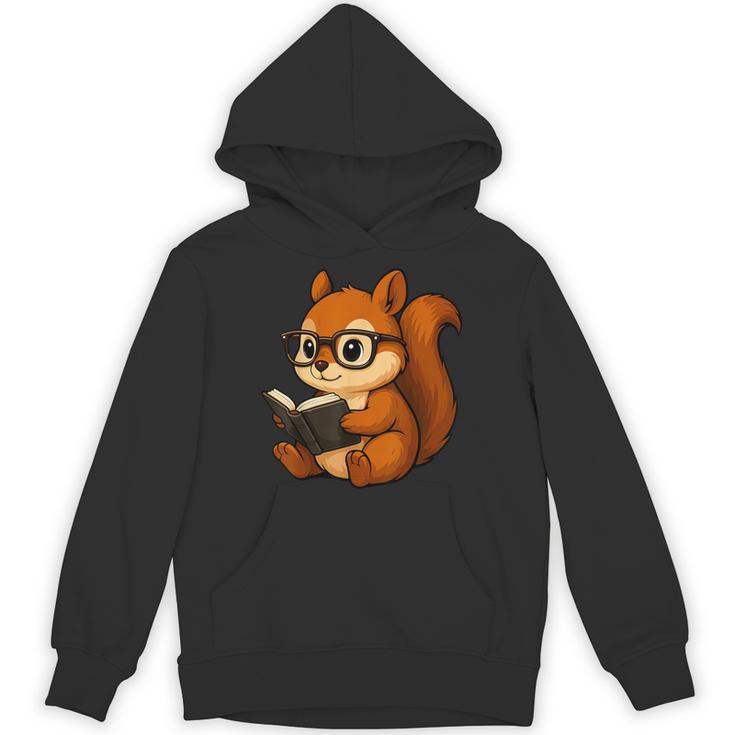 Squirrel Reading Book Lover Unisex Hoodie