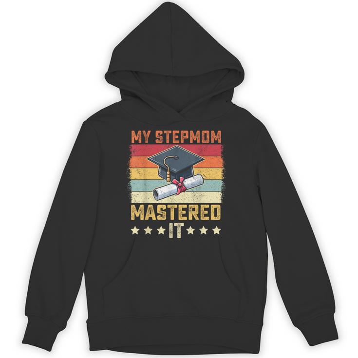 My Stepmom Mastered It Master's Degree Graduation Vintage Unisex Hoodie