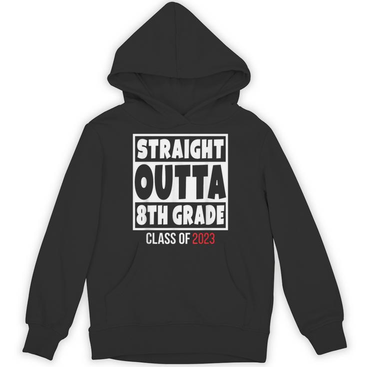 Straight Outta 8th Grade Class Of 2023 Shirt Graduation Unisex Hoodie
