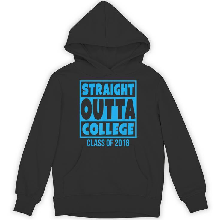 Straight Outta College Class Of 2018 Graduation Shirt Unisex Hoodie