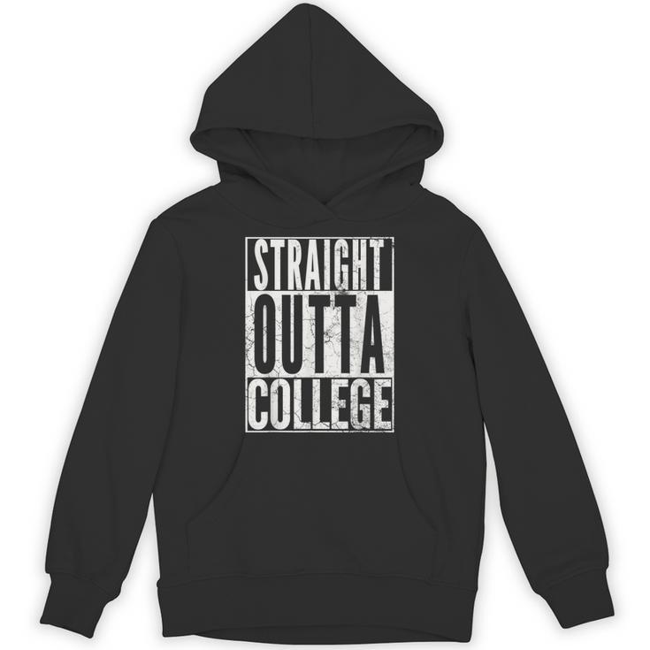 STRAIGHT OUTTA COLLEGE Graduation 2019 T Shirt Her Him Women Unisex Hoodie