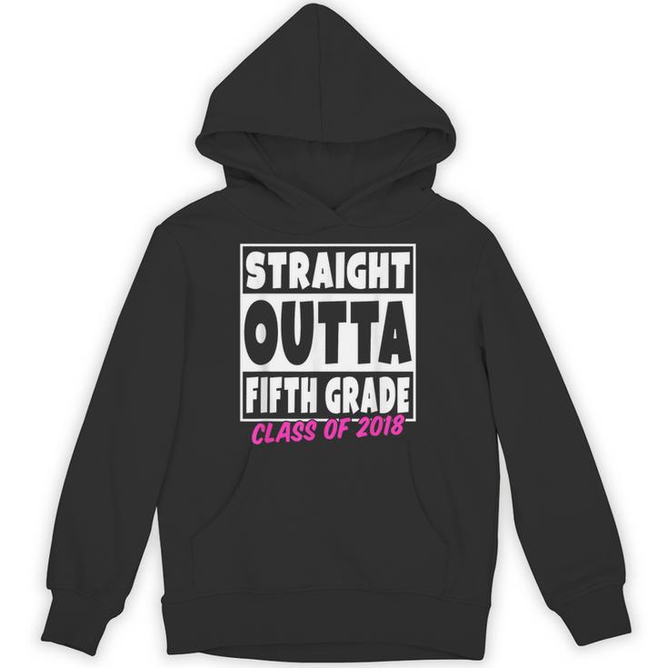 Straight Outta Fifth Grade Class Of 2018 Graduation Unisex Hoodie