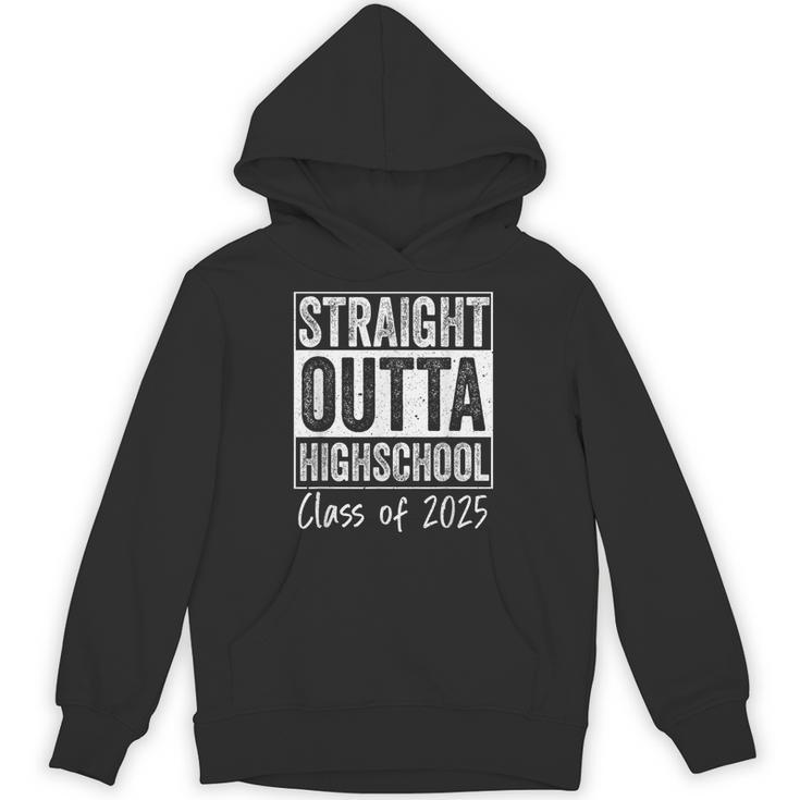 Straight Outta High School Graduation Class Of 2025 Grad Unisex Hoodie
