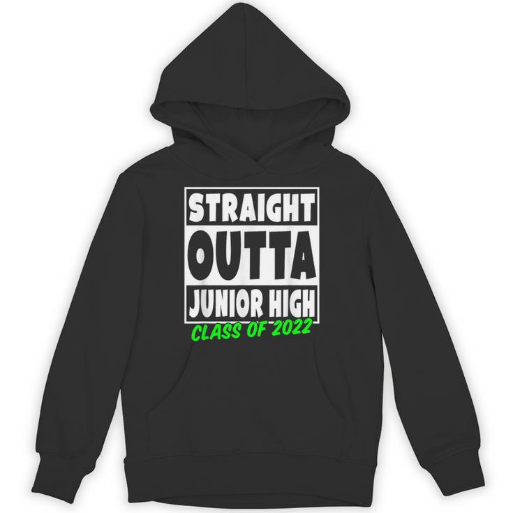 Straight Outta Junior High School Class Of 2022 Graduation Unisex Hoodie