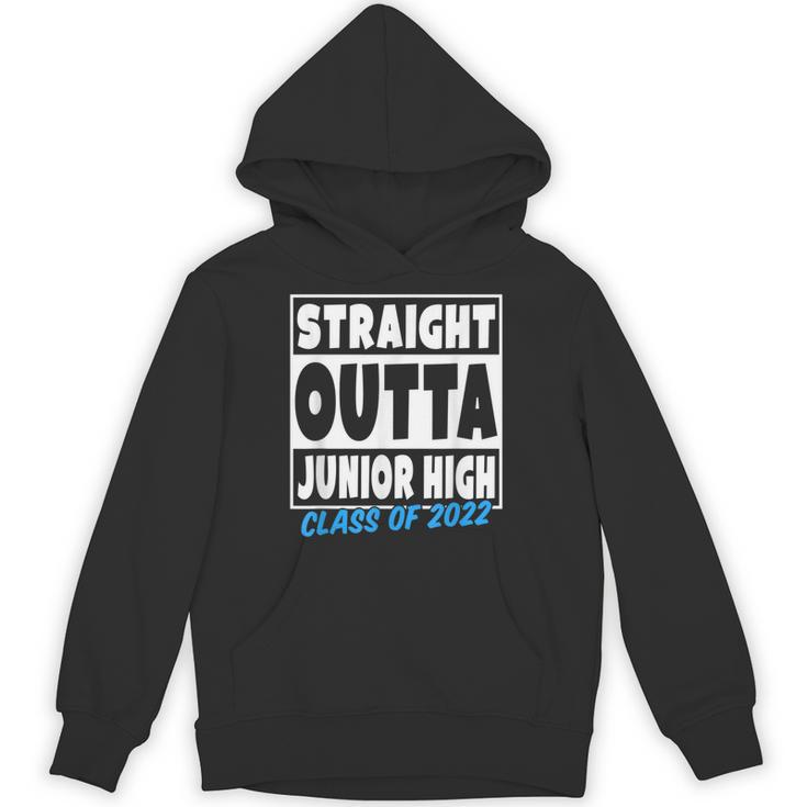 Straight Outta Junior High School Graduation Class Of 2022 Unisex Hoodie