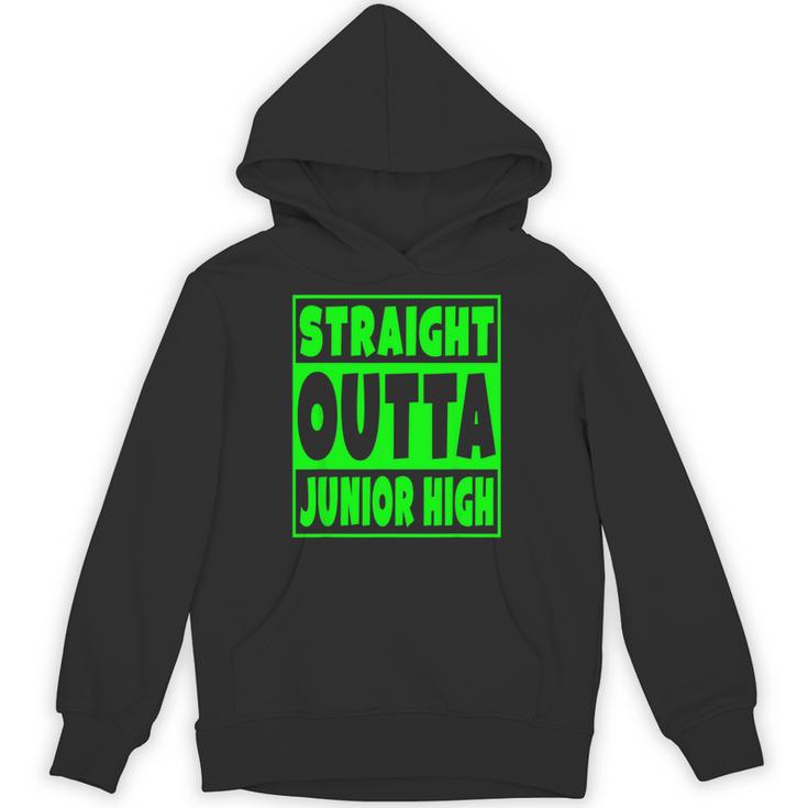 Straight Outta Junior High School Graduation  T-Shirt Unisex Hoodie