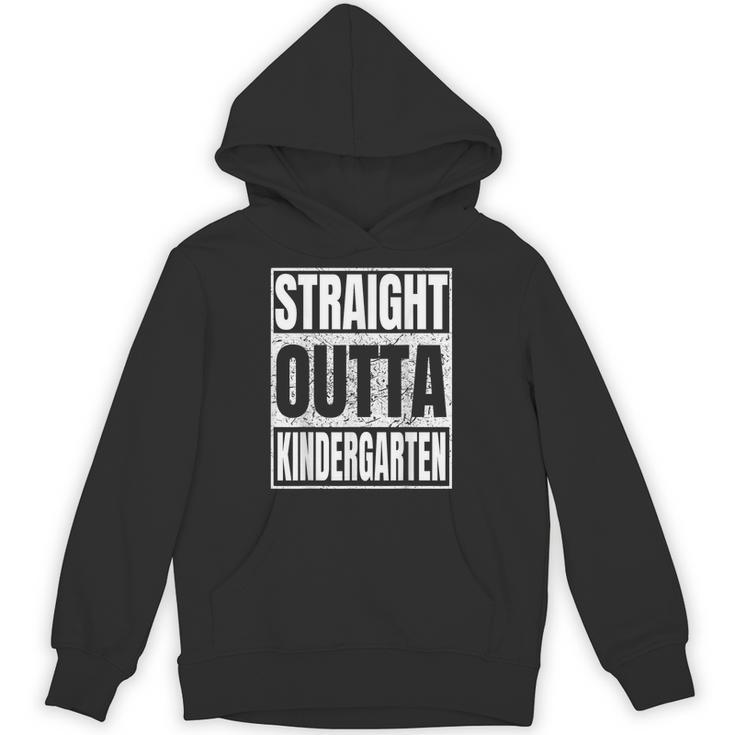 Straight Outta Kindergarten Graduation 2025 Kinder Unisex Hoodie