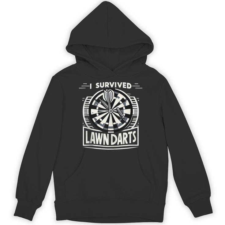 I Survived Lawn Darts Classic Yard Nostalgia Game Fun Unisex Hoodie