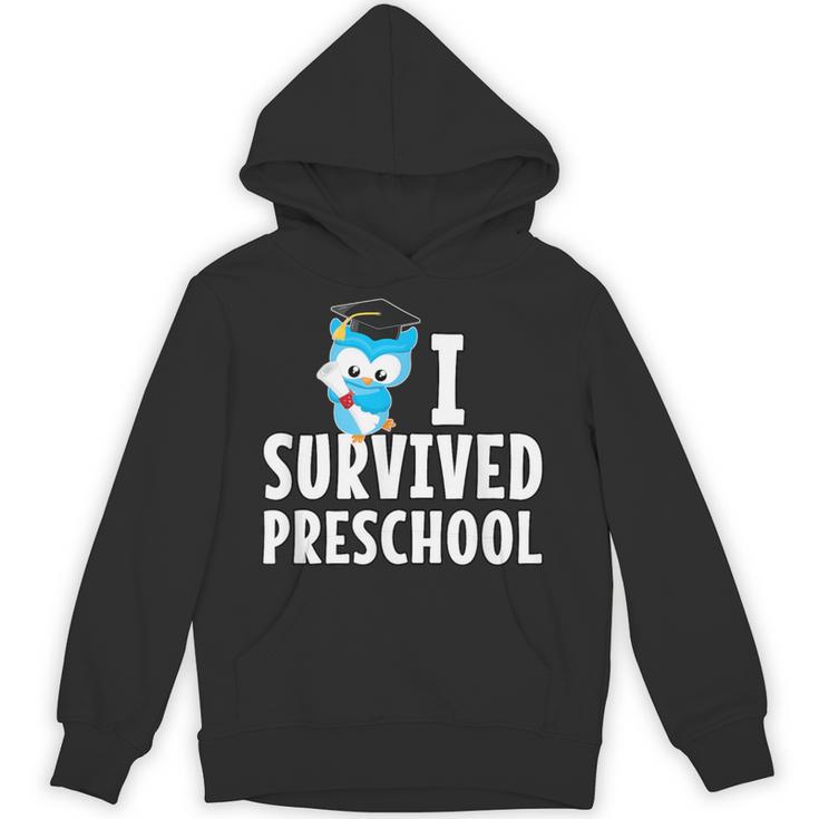 I Survived PreSchool Graduation Kids Owl Grad Shirt Unisex Hoodie