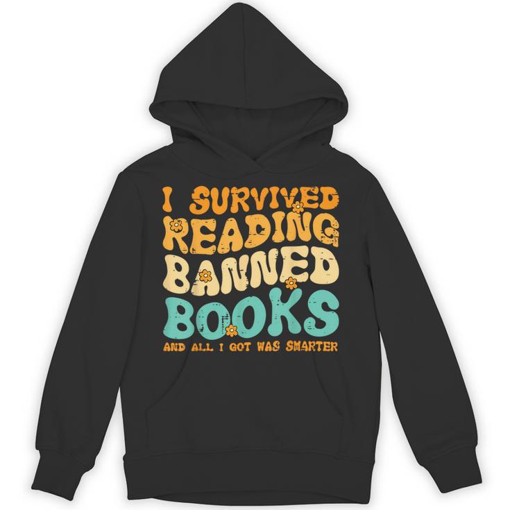 I Survived Reading Banned Books Read Librarian Men Women Unisex Hoodie