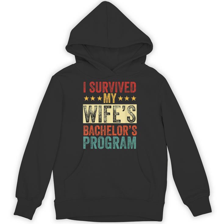 i Survived My Wife Bachelor's Degree Wife Graduation Unisex Hoodie