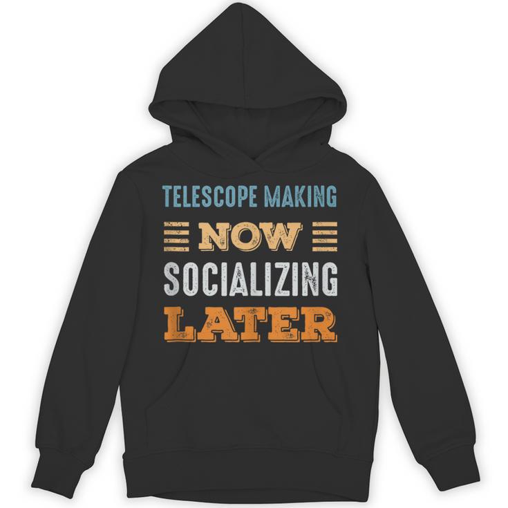 Telescope Making Now Minimal Socializing Introvert Vintage Unisex Hoodie Telescope Making Now Minimal Socializing Introvert Vintage Unisex Hoodie
