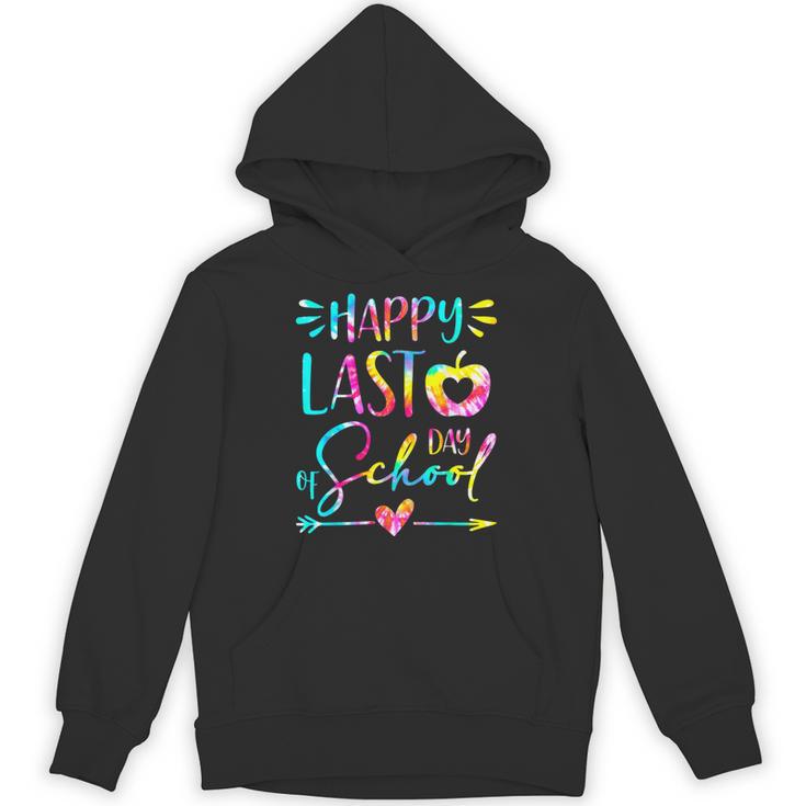 Tie Dye Happy Last Day Of School Graduation Teacher Student Unisex Hoodie