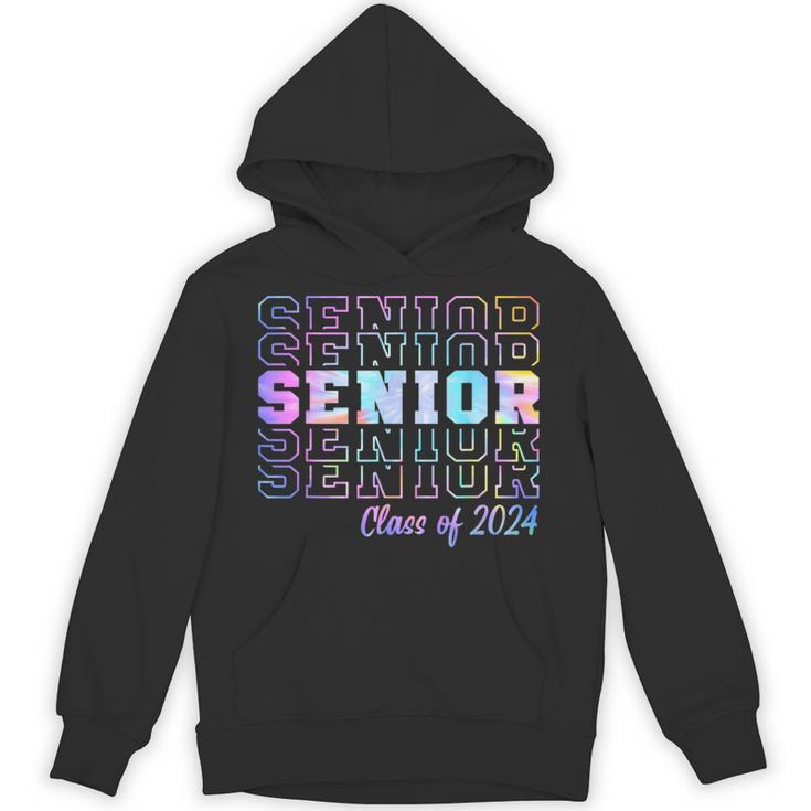 Tie Dye Senior 24 Class Of 2024 Seniors Graduation 24 Unisex Hoodie