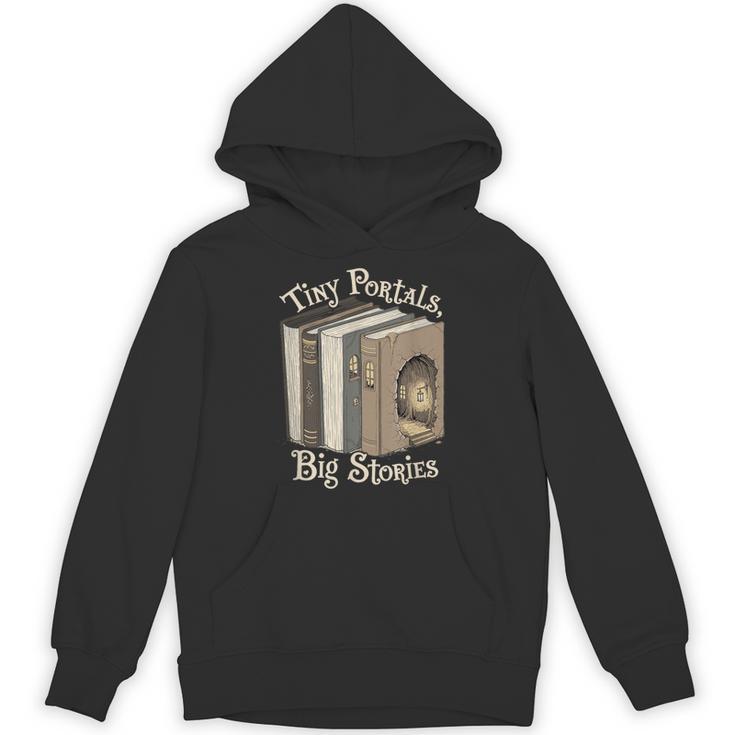 Tiny Portals Big Stories Book Nook Fantasy Gateway Unisex Hoodie