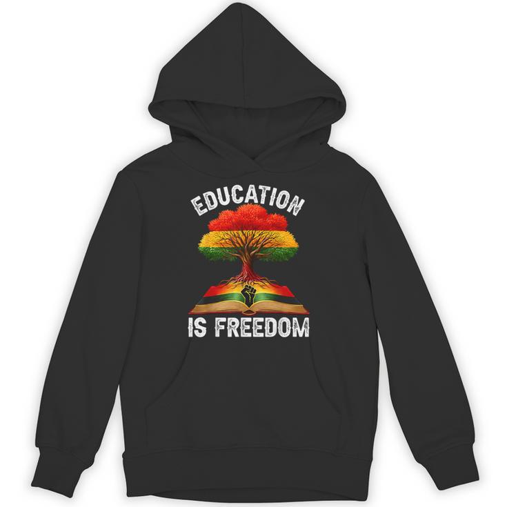 History Education Is Freedom Books Black History Unisex Hoodie