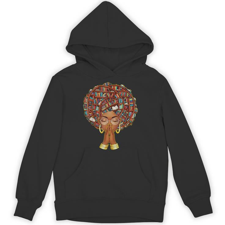 History Month Afro Book Lover Women Girls Librarian Unisex Hoodie