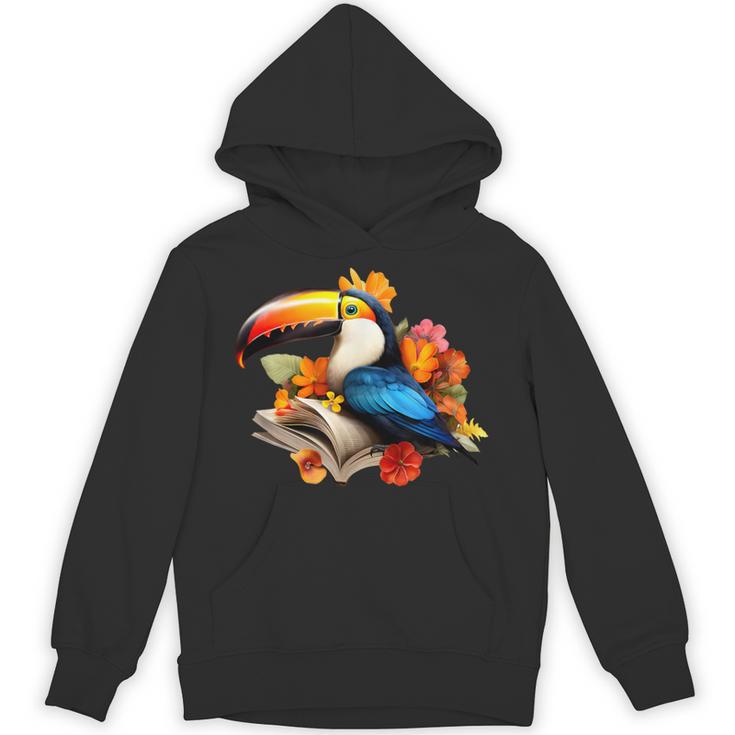 Toucan Reading Book Unisex Hoodie