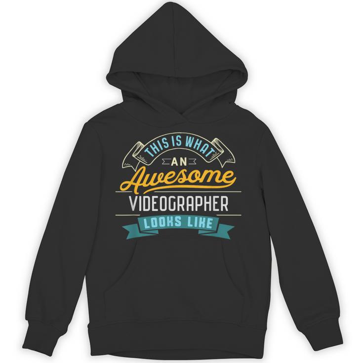 Videographer Shirt Awesome Job Occupation Graduation Unisex Hoodie