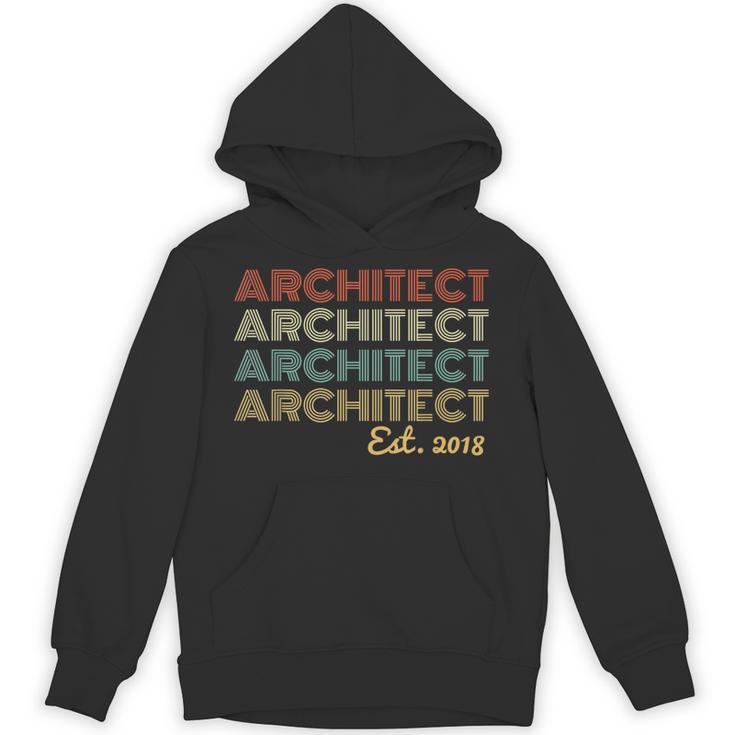 Vintage Architect Est 2018 Graduation 2018 Unisex Hoodie