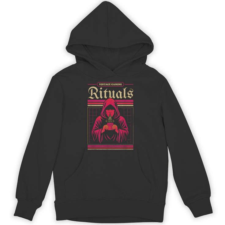Vintage Gaming Rituals Retro Gamer Nostalgia Vintage Games Unisex Hoodie