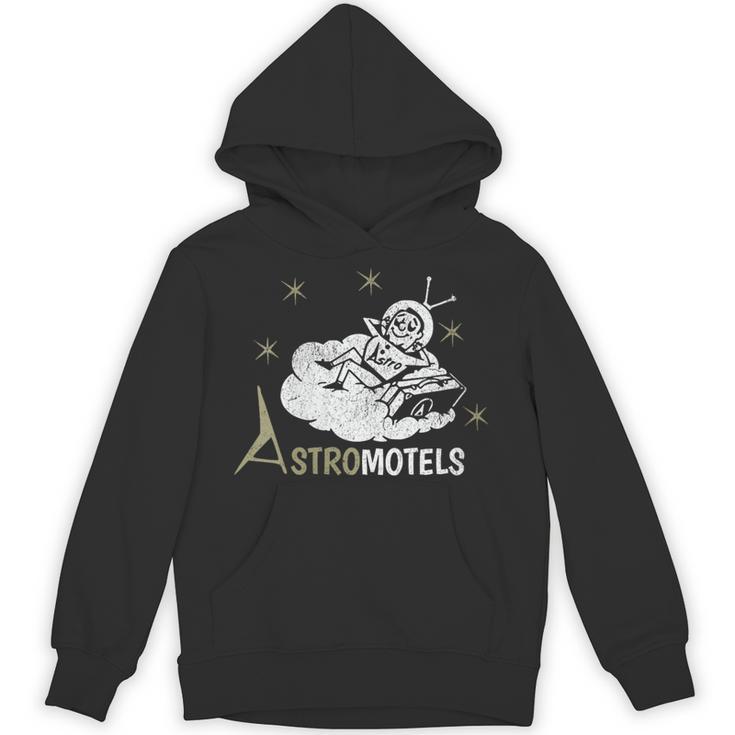 Vintage Hotel Matchbook Astro Motels 50s Retro Spaceman Unisex Hoodie